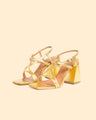 #chaussures_a_talons_interchangeables# - Sandales The Boss - Doré - volubil-paris - Sandales - volubil-paris
